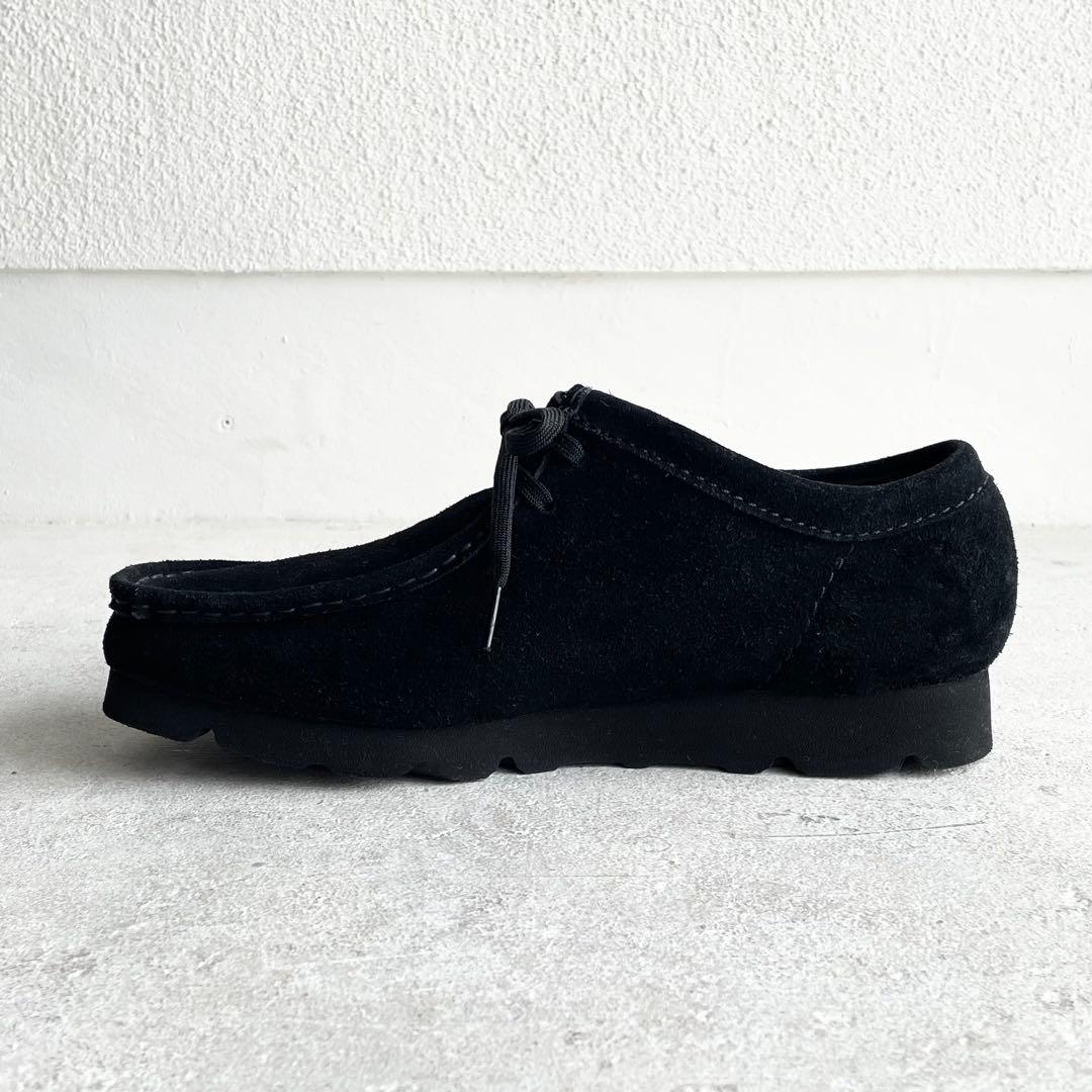 クラークス ワラビー ゴアテックス 黒 スエード 26.5 Vibramソール