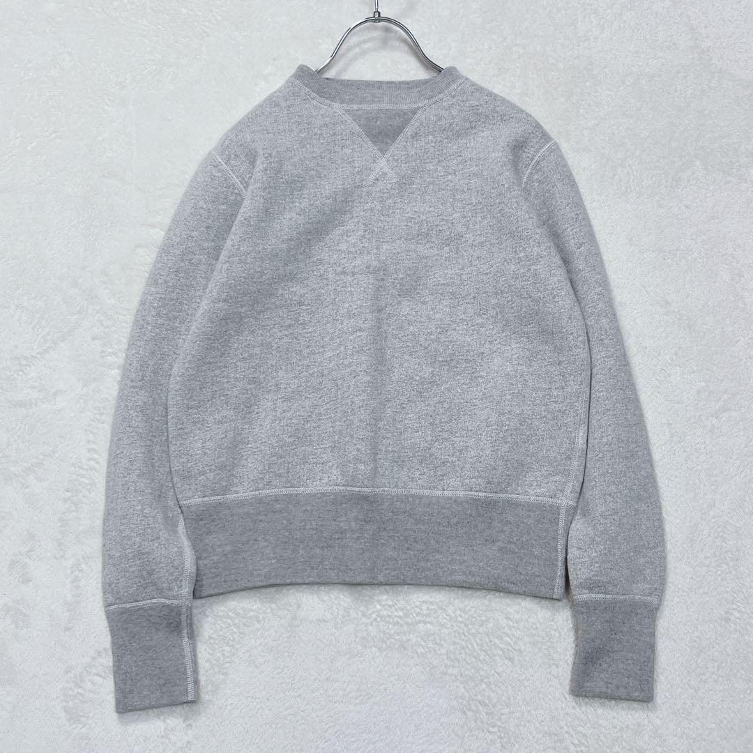 美品『ドゥロワー』コットン吊り裏毛スウェット 杢灰 クルーネック プルオーバー