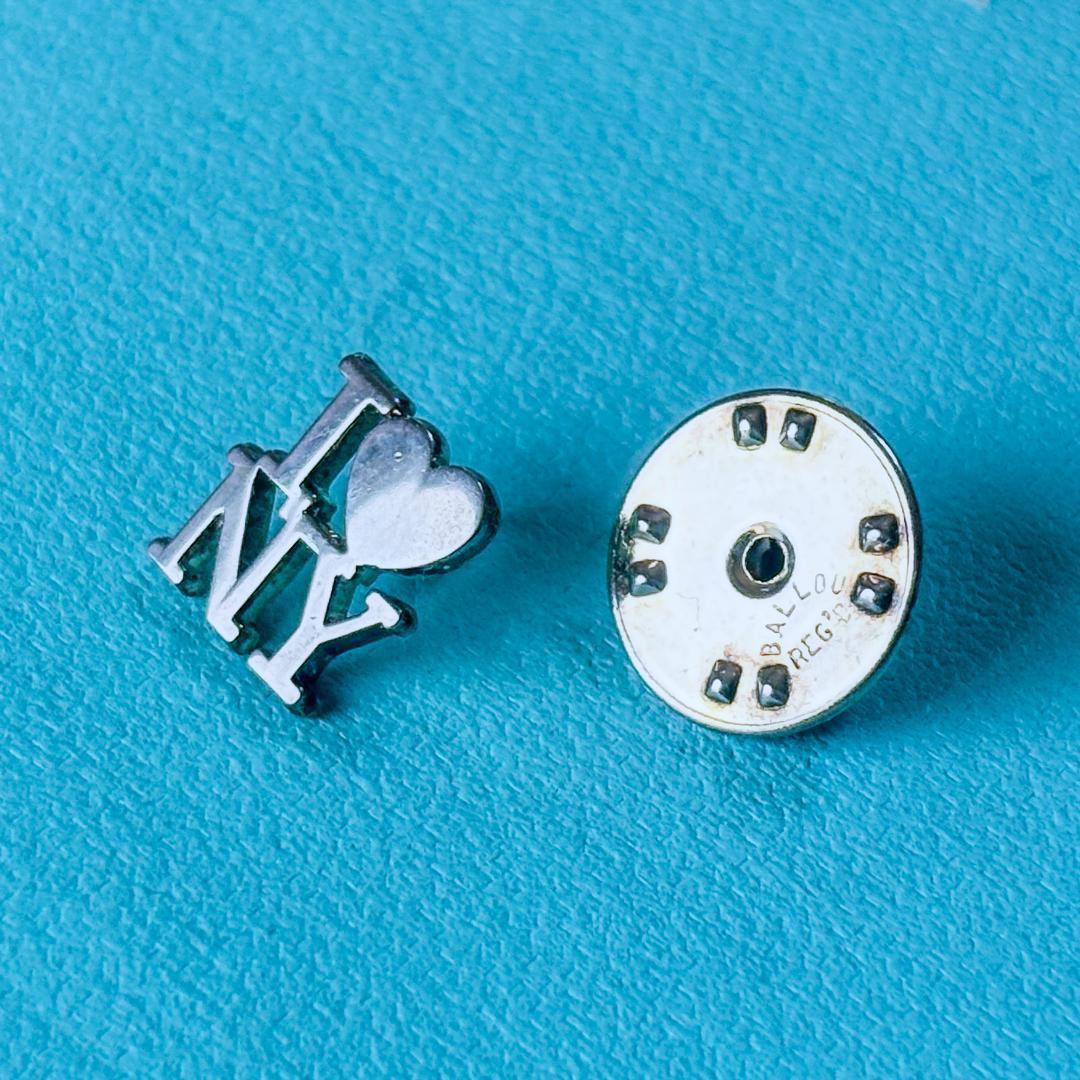 美品★ティファニー ピンブローチ I♡NY アイラブニューヨーク SV925