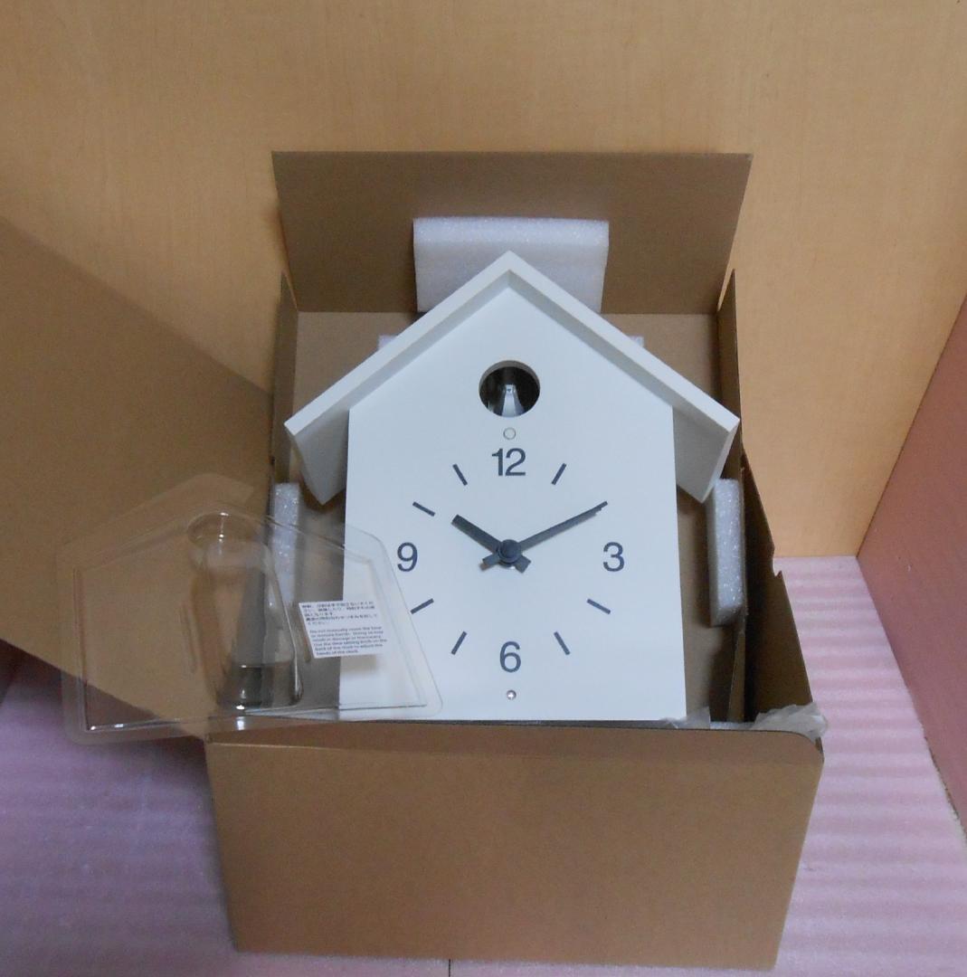無印良品　鳩時計 大 ホワイトW－１１