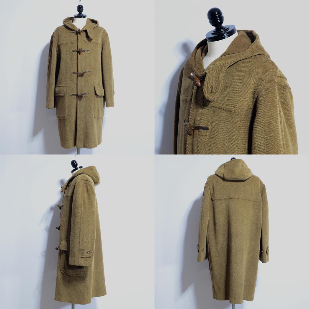 超極上品 グローバーオール キングストン ダッフルコート 杢キャメル 36