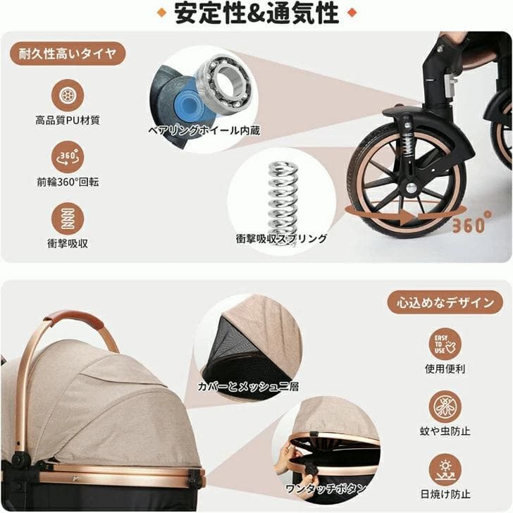 SKISOPGO ペットカート 分離型 対面式可能 aEEJ7t3gC-2-yx