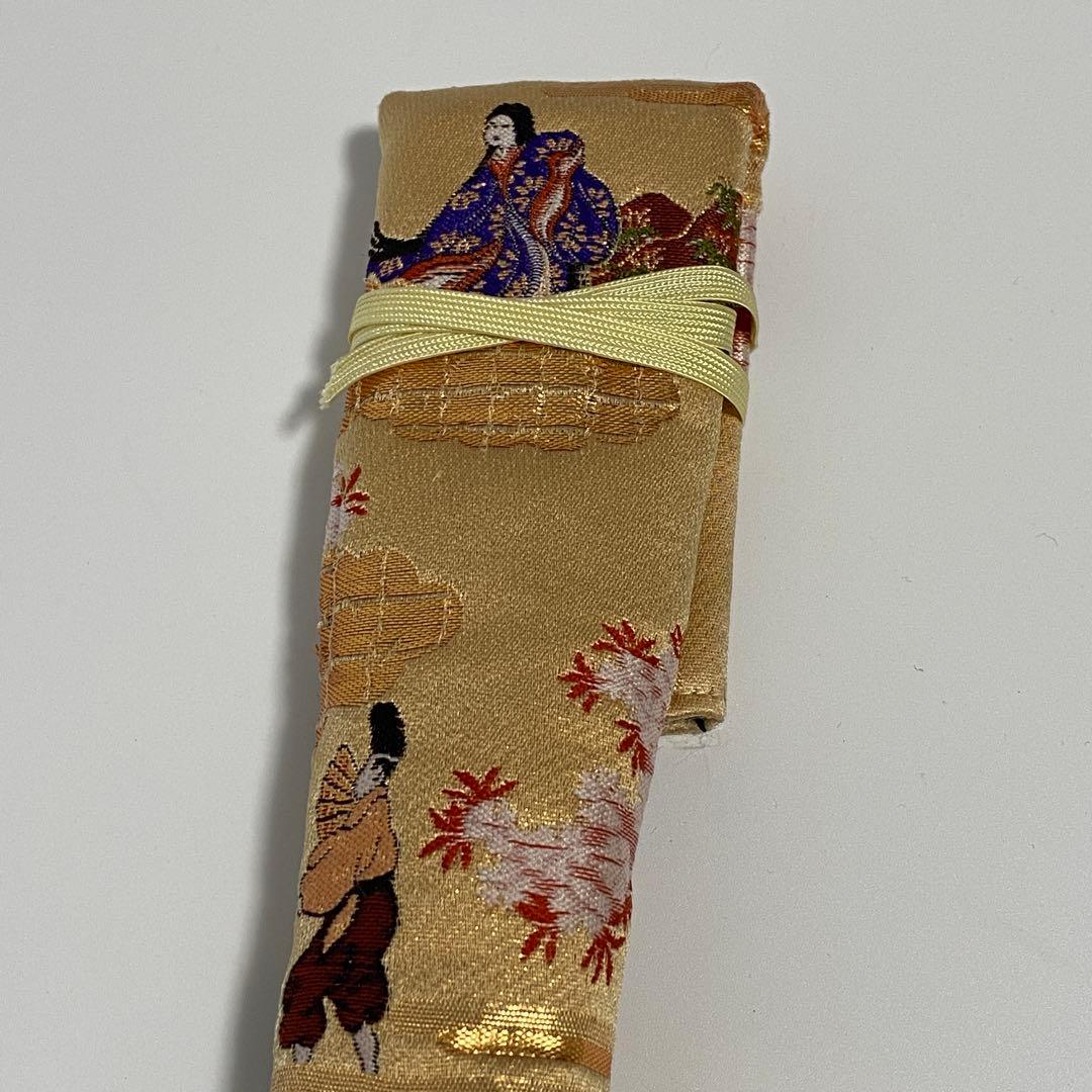 【51】舞扇子 十松屋福井扇鋪 紙箱 袋付 金赤緑青紫オレンジ白 霞雲