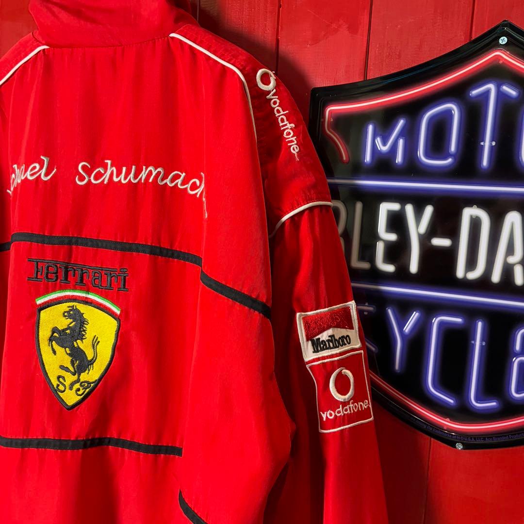 Ferrari×Marlboro ナイロンレーシングジャケット　フルデコ