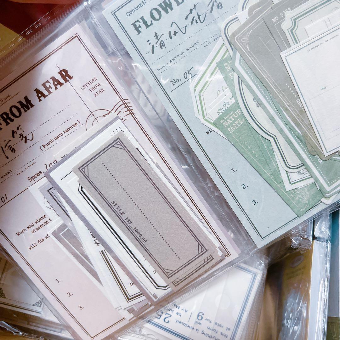 【80サイズ】　コラージュ素材　まとめ売り　紙モノ　大量　A