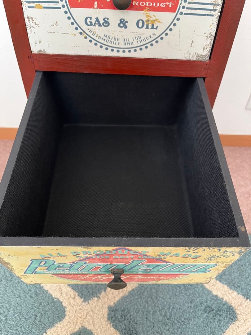 ヴィンテージ風 5段チェスト