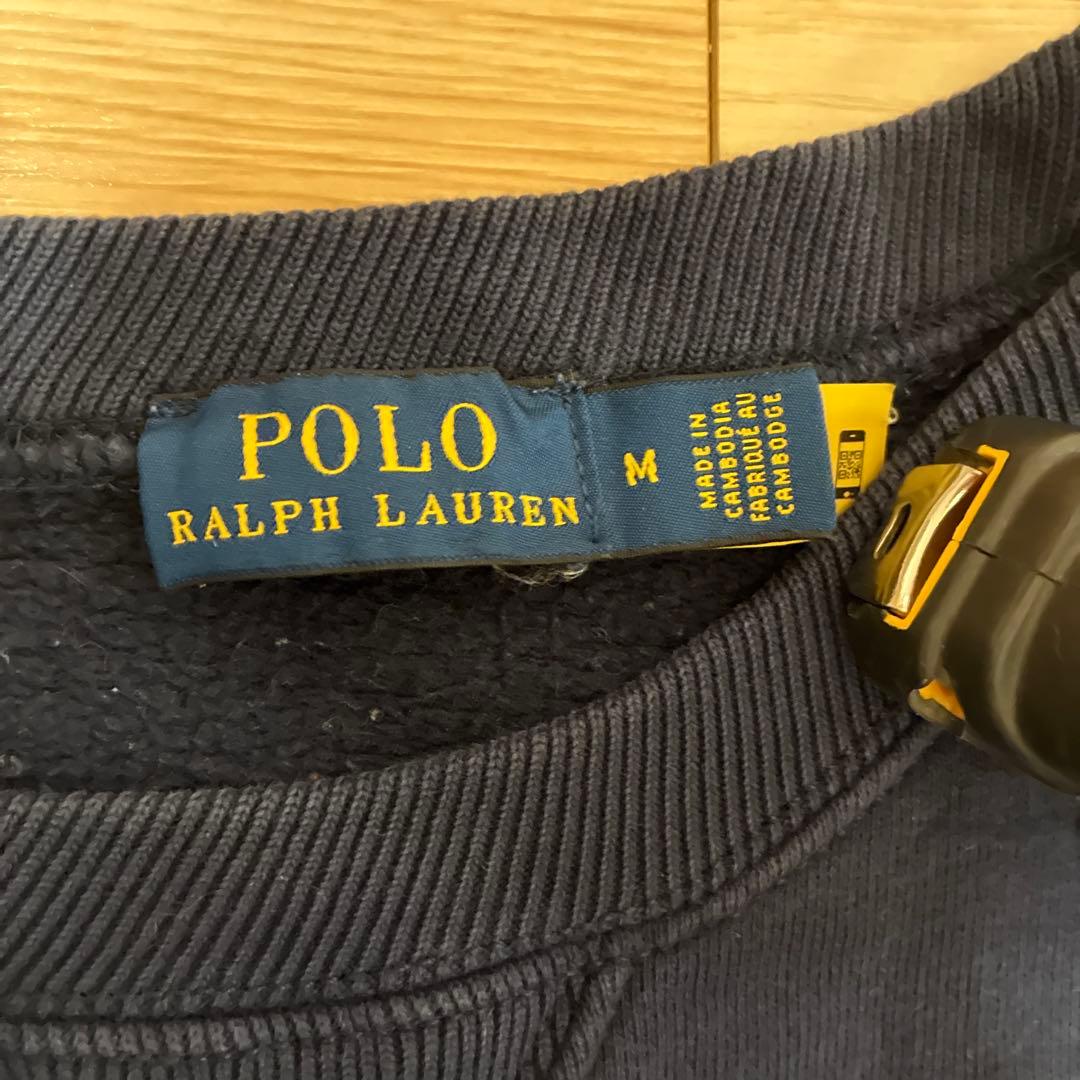 【現行タグ付】POLO RALPH LAUREN ネイビー スウェット サイズM