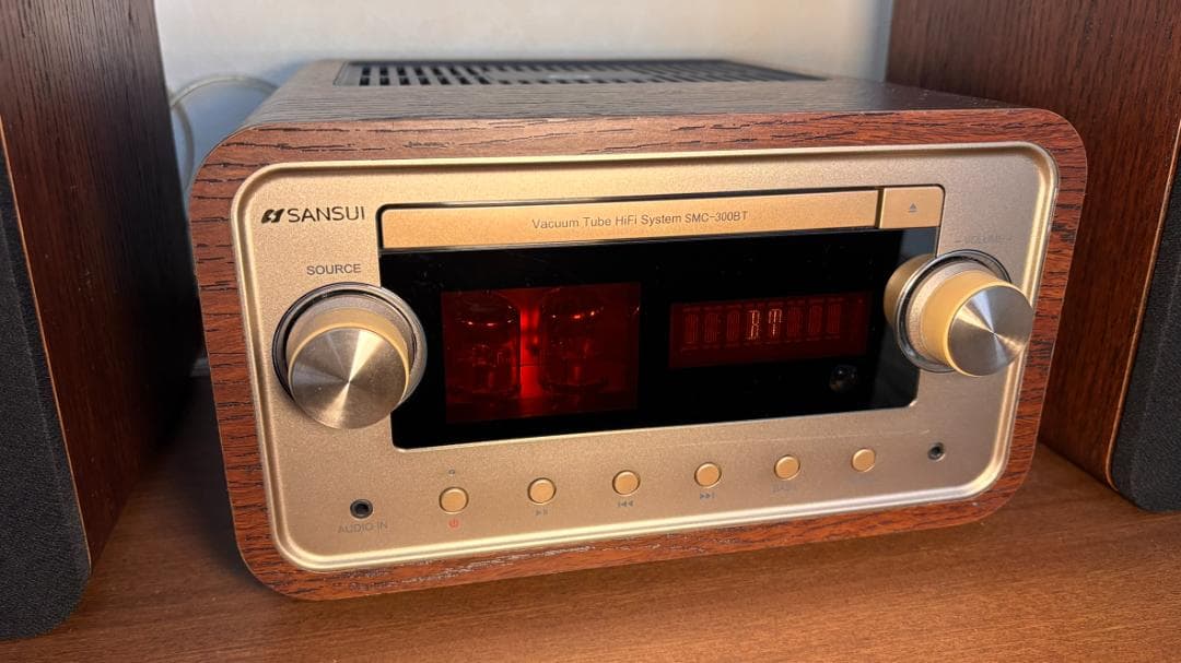 SANSUI 真空管アンプ搭載 SMC-300BT CDステレオシステム 極美品