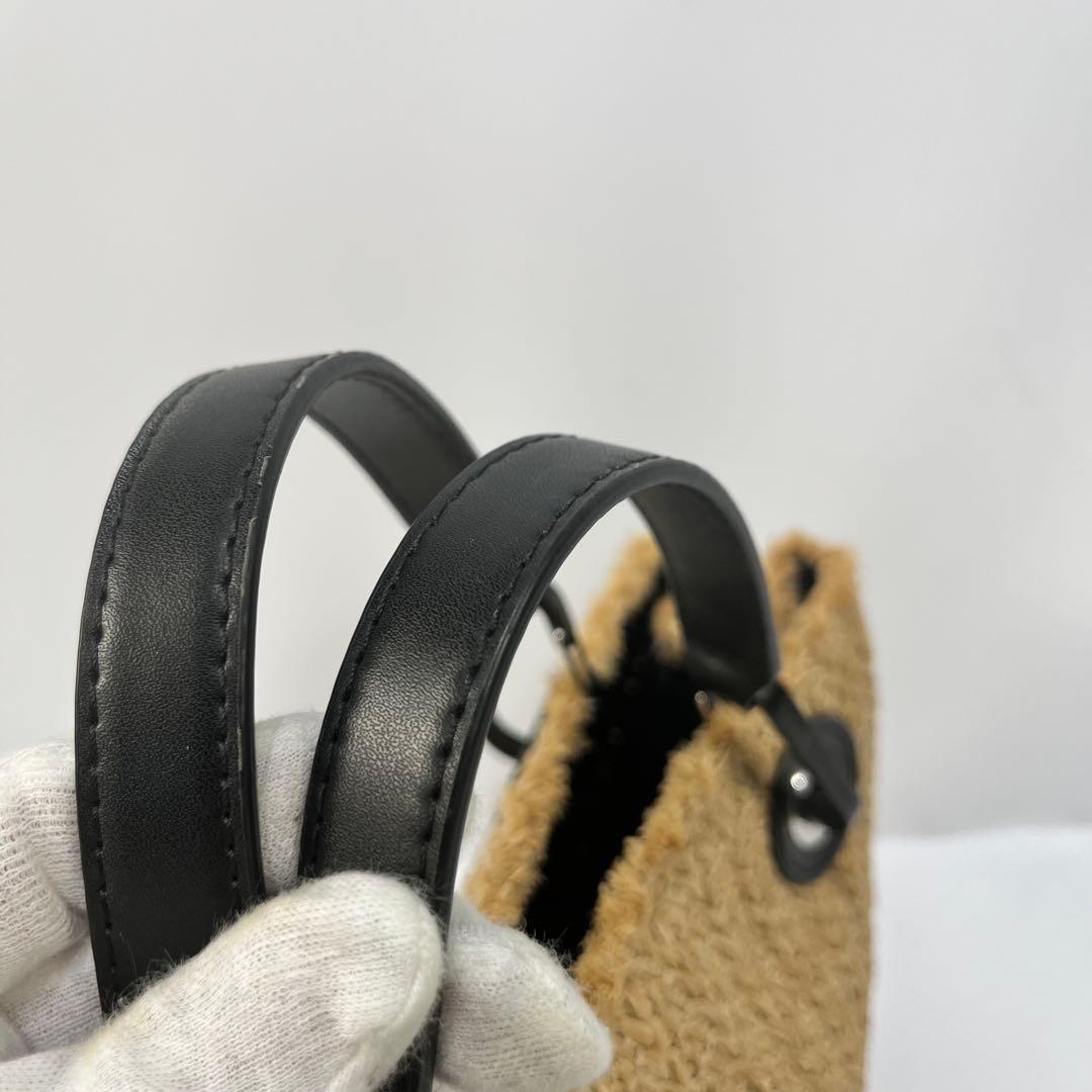 ポポロン ✨希少✨ EMPORIO ARMANI ラフィア　ストローバッグ