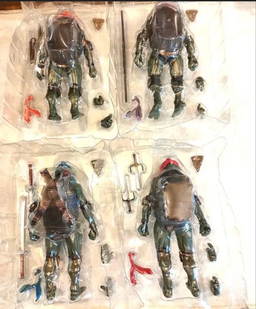 TMNT ミュータントニンジャタートルズ4体セット 1990ムービー NECA
