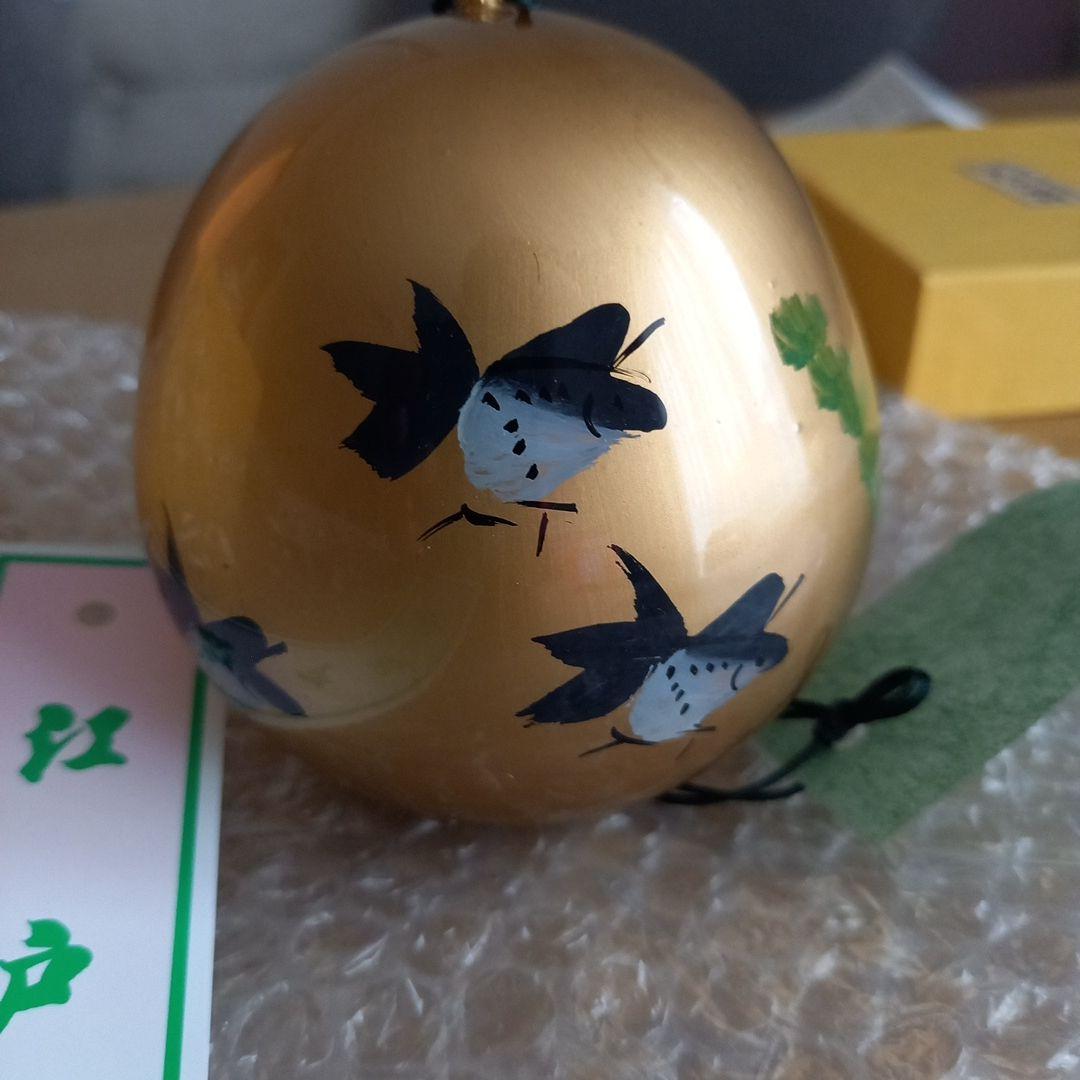 江戸風鈴　六匹黒金魚