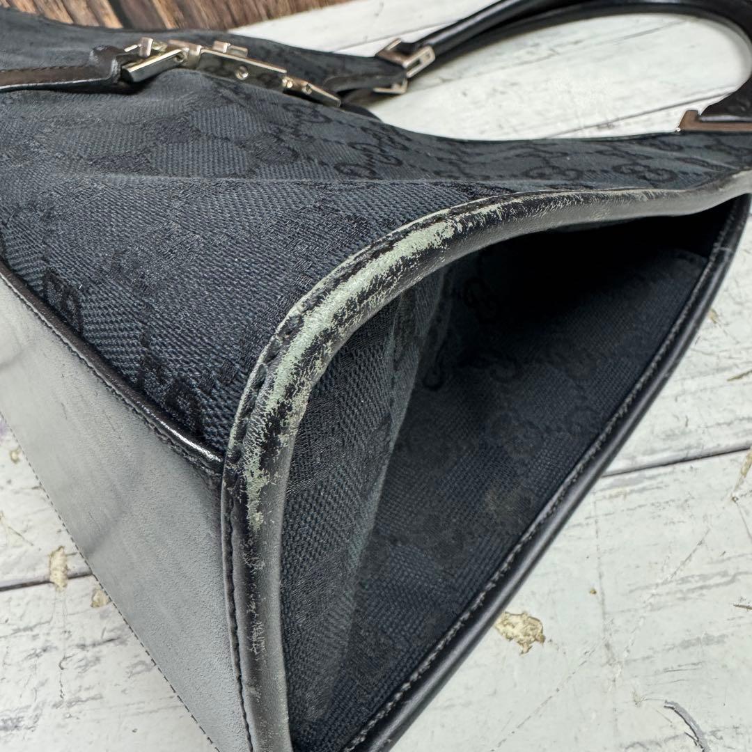 GUCCI グッチ ジャッキーライン GGキャンバス ハンドバッグ