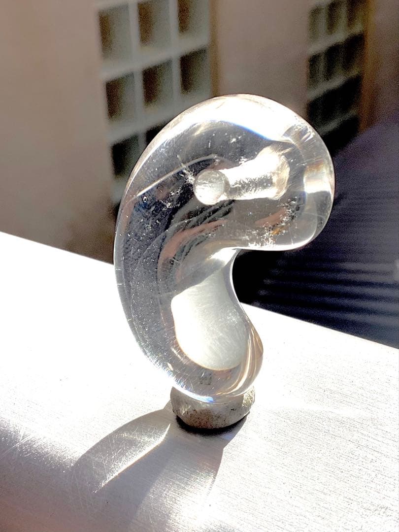 ✳黒平鉱山*茶水晶勾玉*スモーキークォーツ*煙水晶* 抜群の透明感　希少レア物‼️