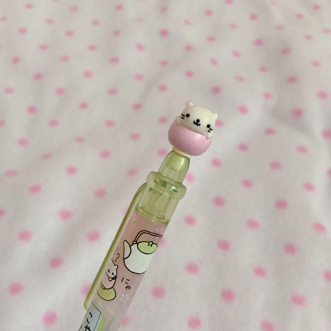 サンエックス　にゃんにゃんにゃんこ　にゃんこ茶屋　マスコット　シャーペン　平成
