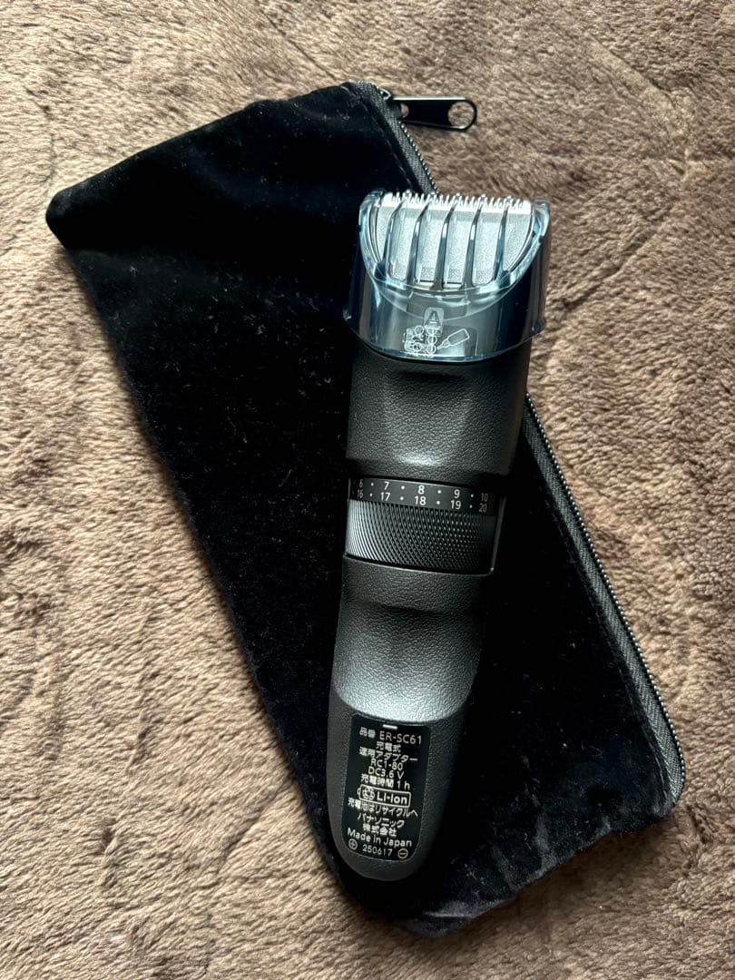 ヘアカッター（電動バリカン）プログレード Panasonic ER-SC61-K