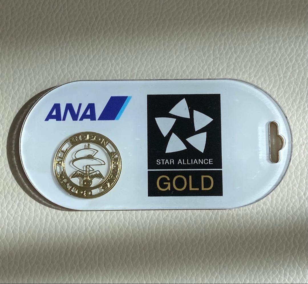 新ANASTAR ALLIANS GOLDフライトタグAIRWAYSマーク入り