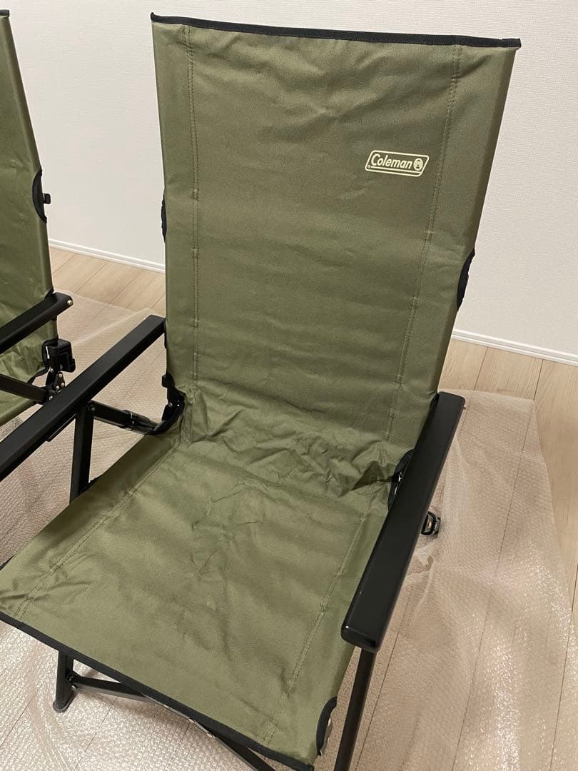 Coleman 折りたたみ　レイチェア オリーブ　2脚セット