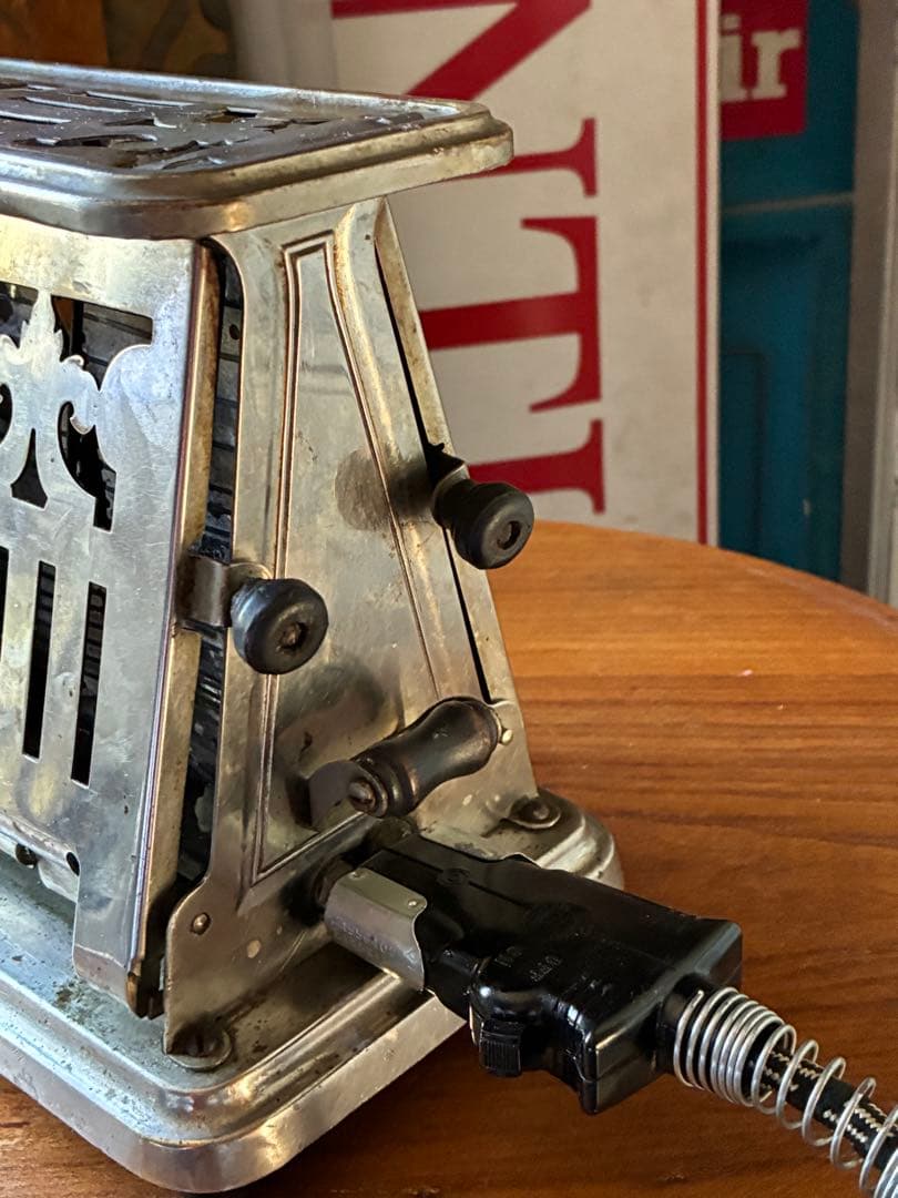 アンティーク　トースター　美しい　メタル　トースター　アメリカ　1920年代