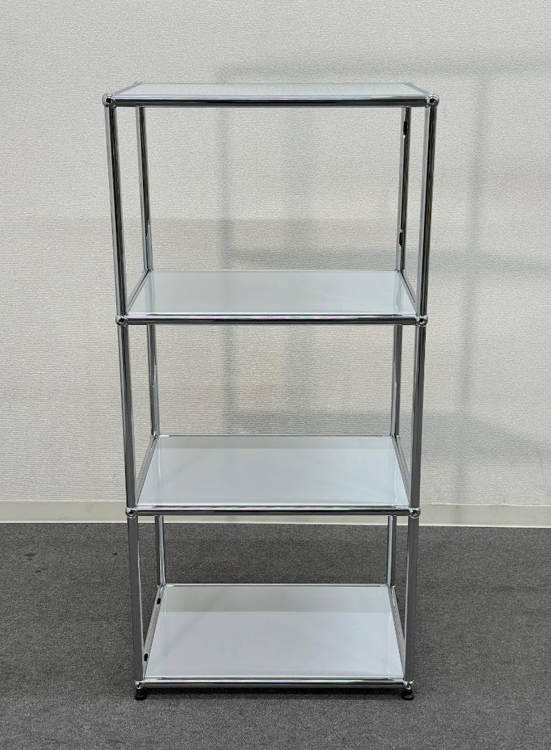 正規品■USMハラー■スリム　オープンシェルフ　1列3段　ライトグレー　シンプル