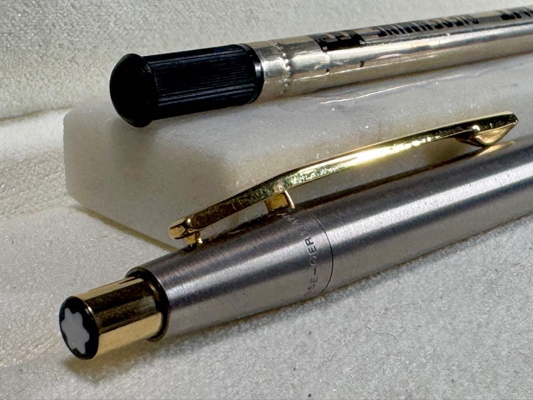 【極美品】MONT BLANC 1970S シルバーボールペン スリムライン