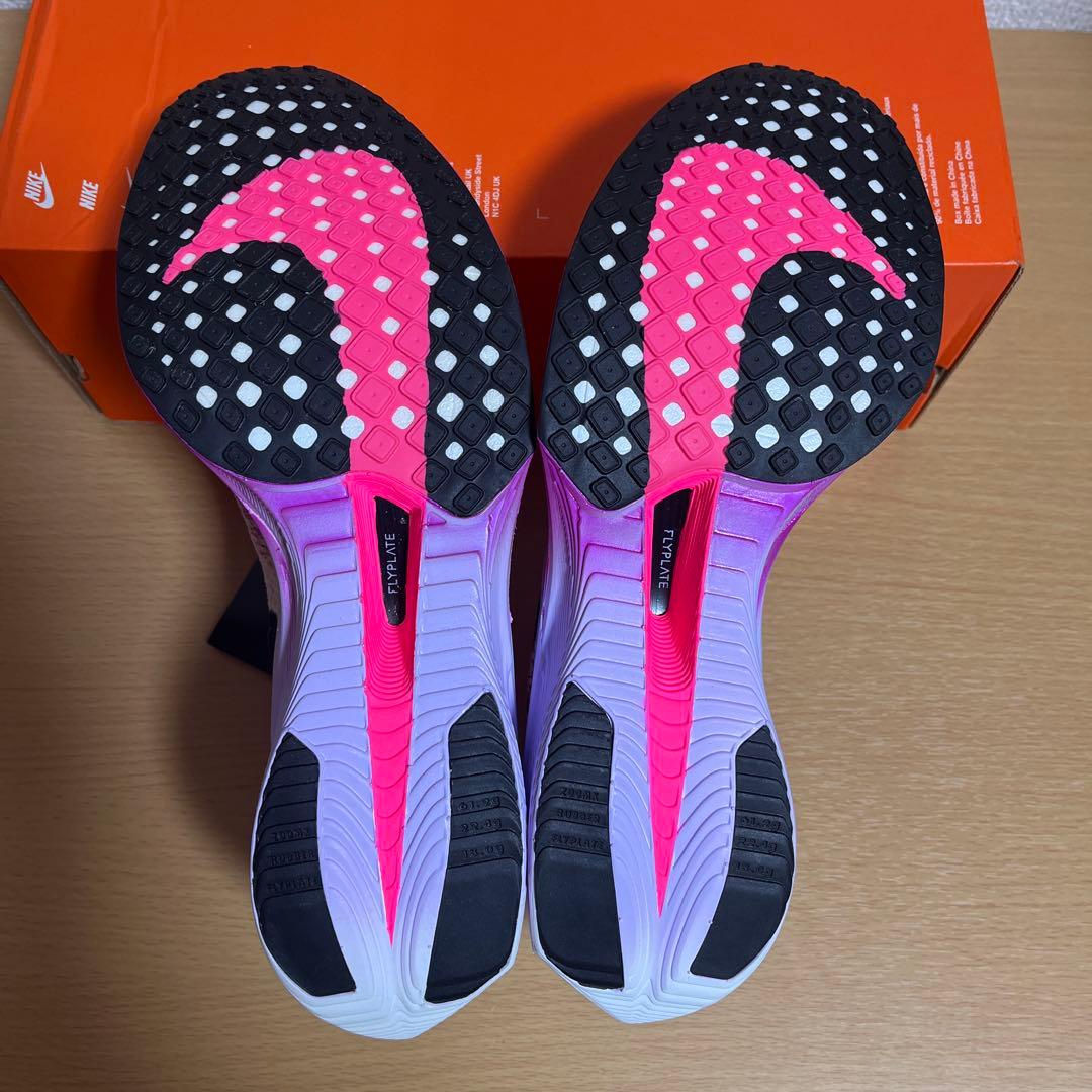 新品 W ZOOMX VAPORFLY NEXT% 3 白紫 27cm