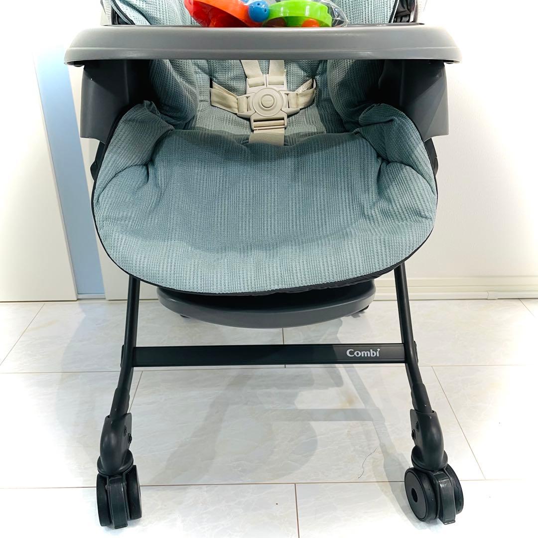 【良品】動作良好★コンビネムリラオートスイングBEDiLongスリープシェルブル