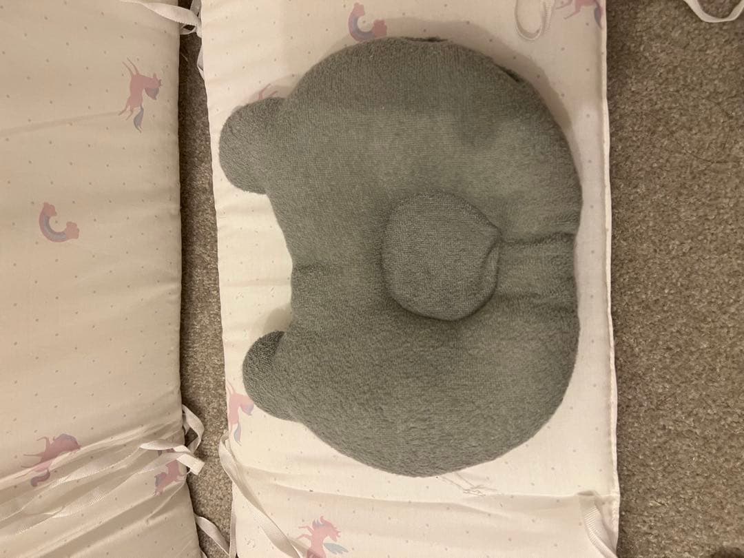 木製ベビーベッド 70x120cm 寝具セット