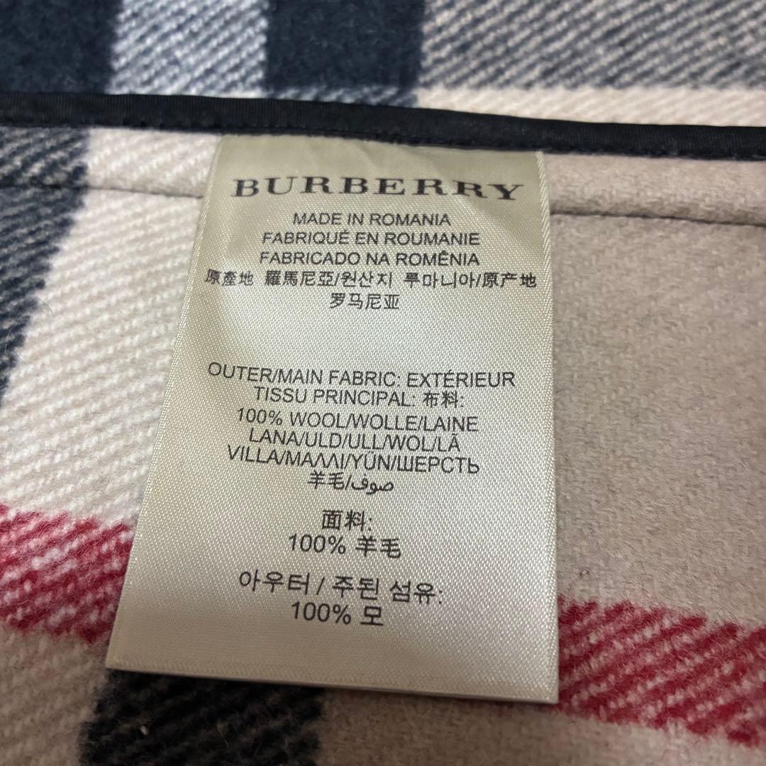 BURBERRY BRID ダッフルコート　裏地ノバチェック　ウール　牛革