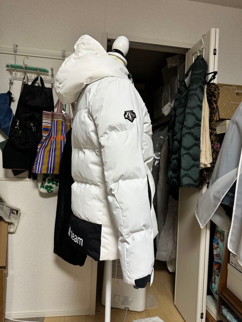 正美品DESCENTE ホワイト スキーウェアダウン