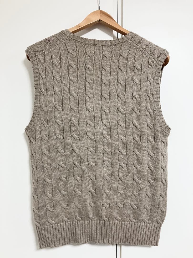 POLO RALPH LAURENポロラルフローレンのケーブルニットベスト　S