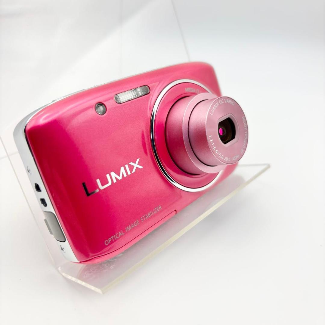 美品 Panasonic LUMIX DMC-S2 ピンク コンデジ　デジカメ