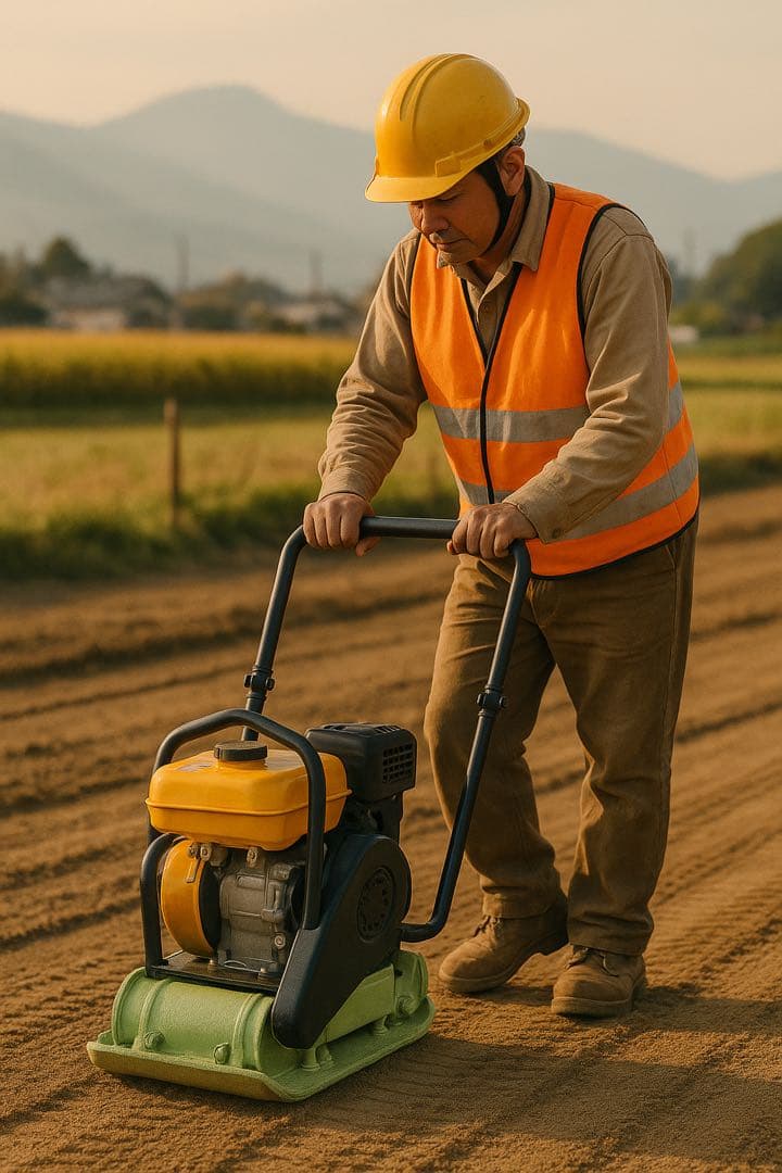 明和 KP60 プレートコンパクター 中古 動作品 日本製メンテナンス済み