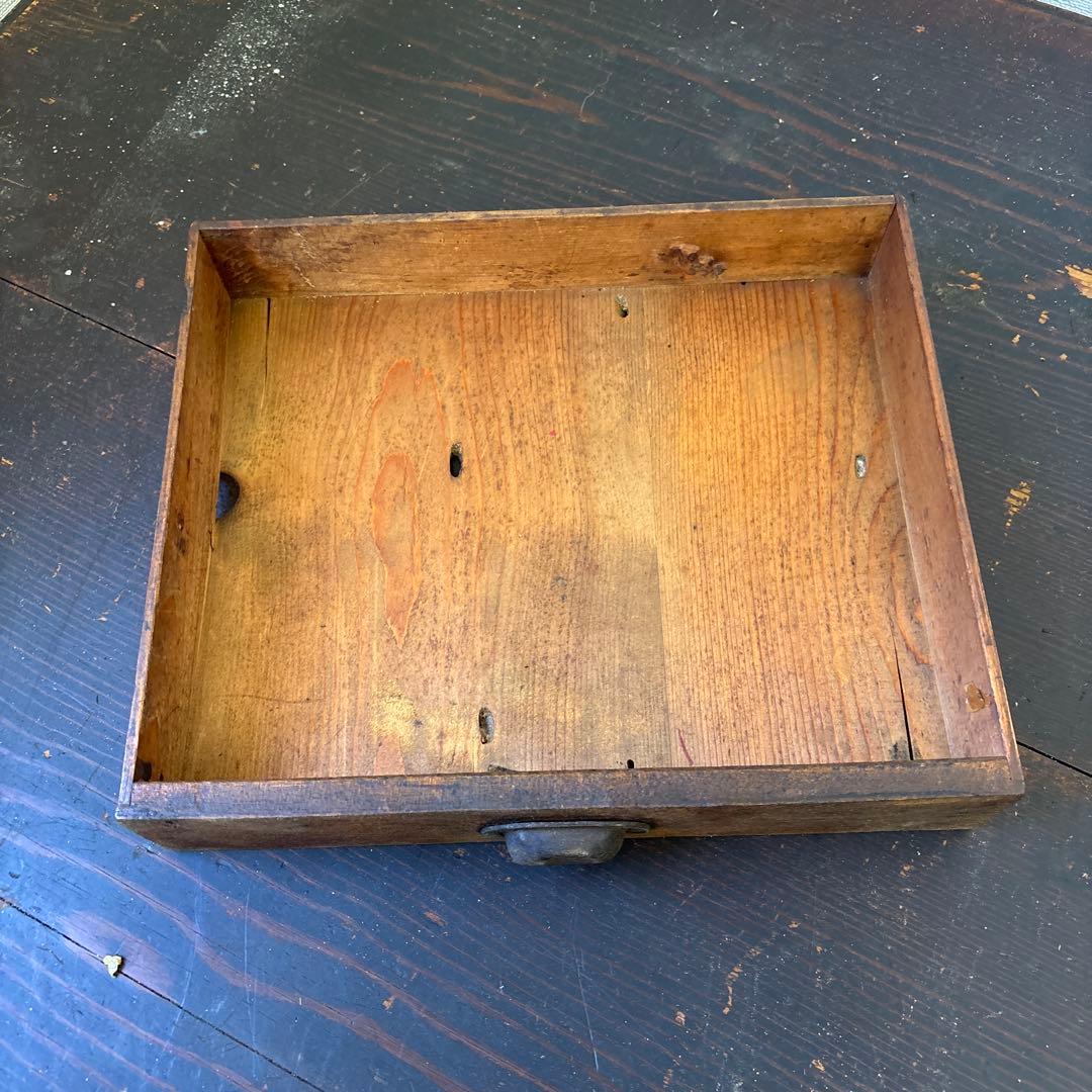 昭和レトロ 文机 小引き出し1杯｜古家具 ローテーブル 飾り台 無垢材