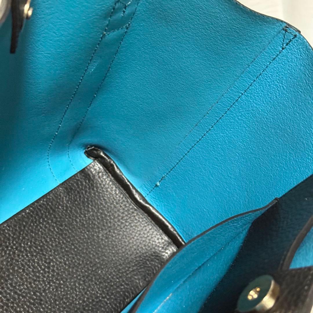 ⭐️極美品⭐️ ペッレモルビダ　テーラマリーナ　ブラック　ミニトート　シボ革