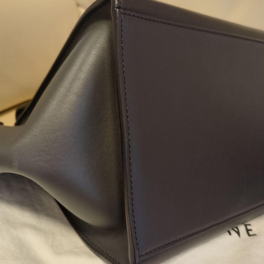 ✨美品✨セリーヌトラペラーズレザースエード２wayバッグ　ＢＬＡＣＫ！