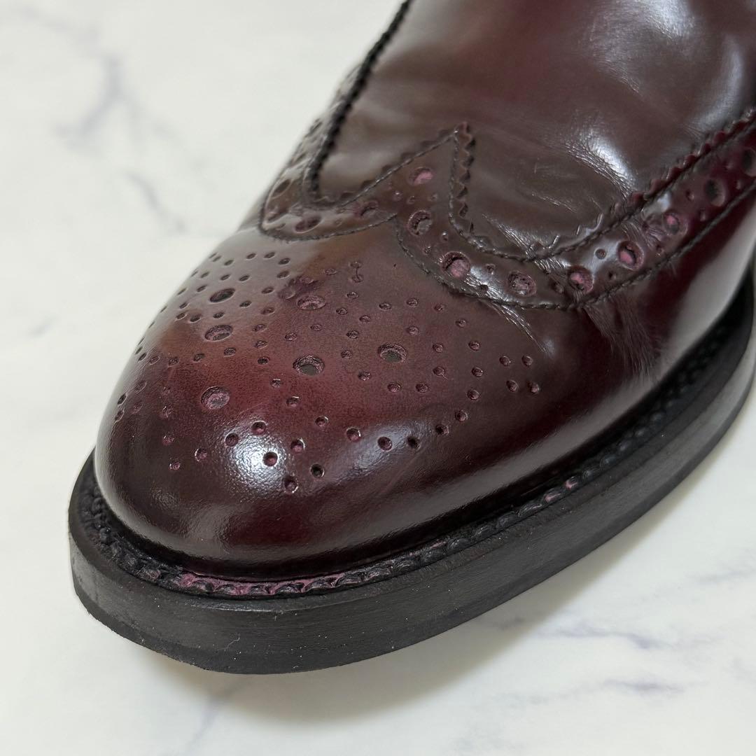 チャーチ✨サイドゴアブーツ　KETSBY　ウィングチップ　ボルドー　23.5