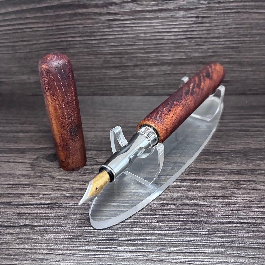 【万年筆】木の棒（欅）拭漆