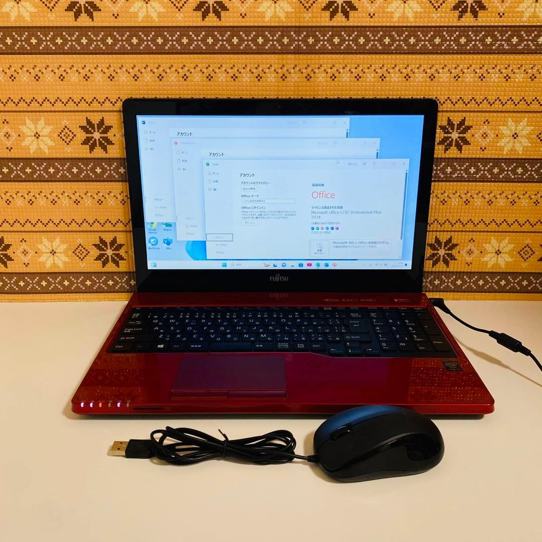 Y38 Fujitsuノートパソコン WEBカメラSSD高速 Windows11