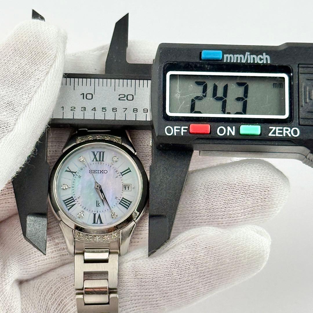 【3000本限定】259 セイコー ルキアヤセ 綾瀬はるか 15Pダイヤ シェル