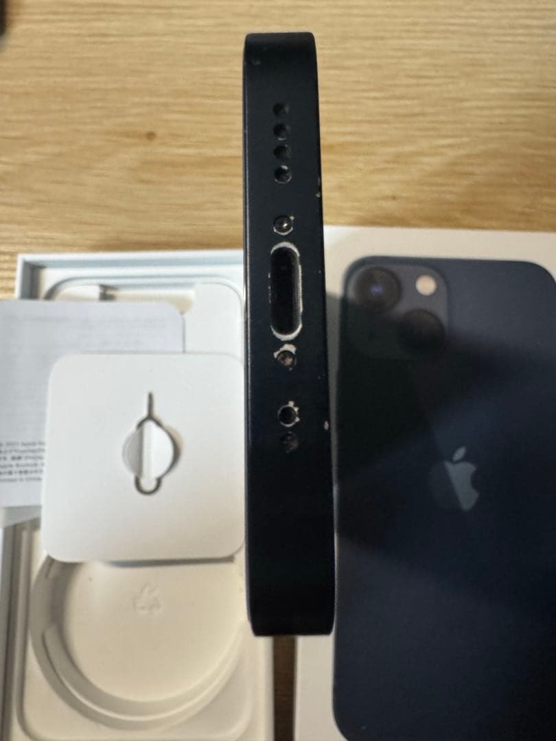 iPhone 13 mini 128GB ミッドナイト BT100% 純正液晶