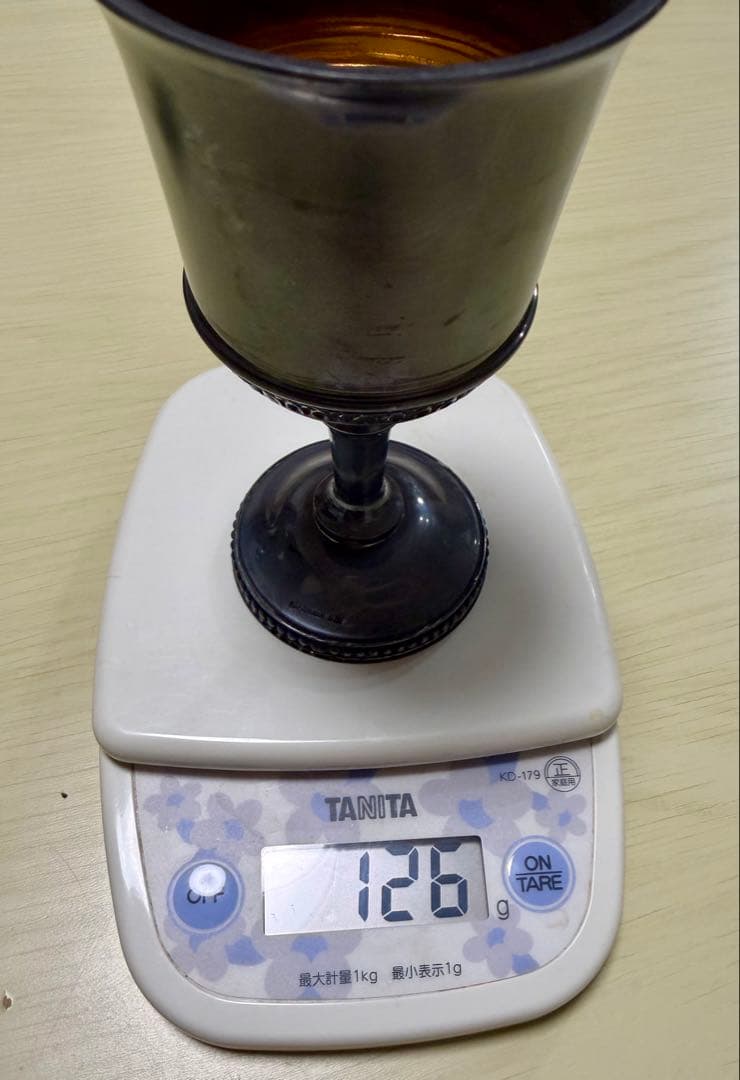 銀杯　銀製工芸品 315g