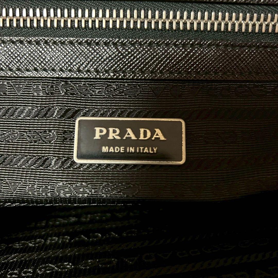 美品✨プラダ ブリーフケース サフィアーノ ビジネスバッグ ブラック