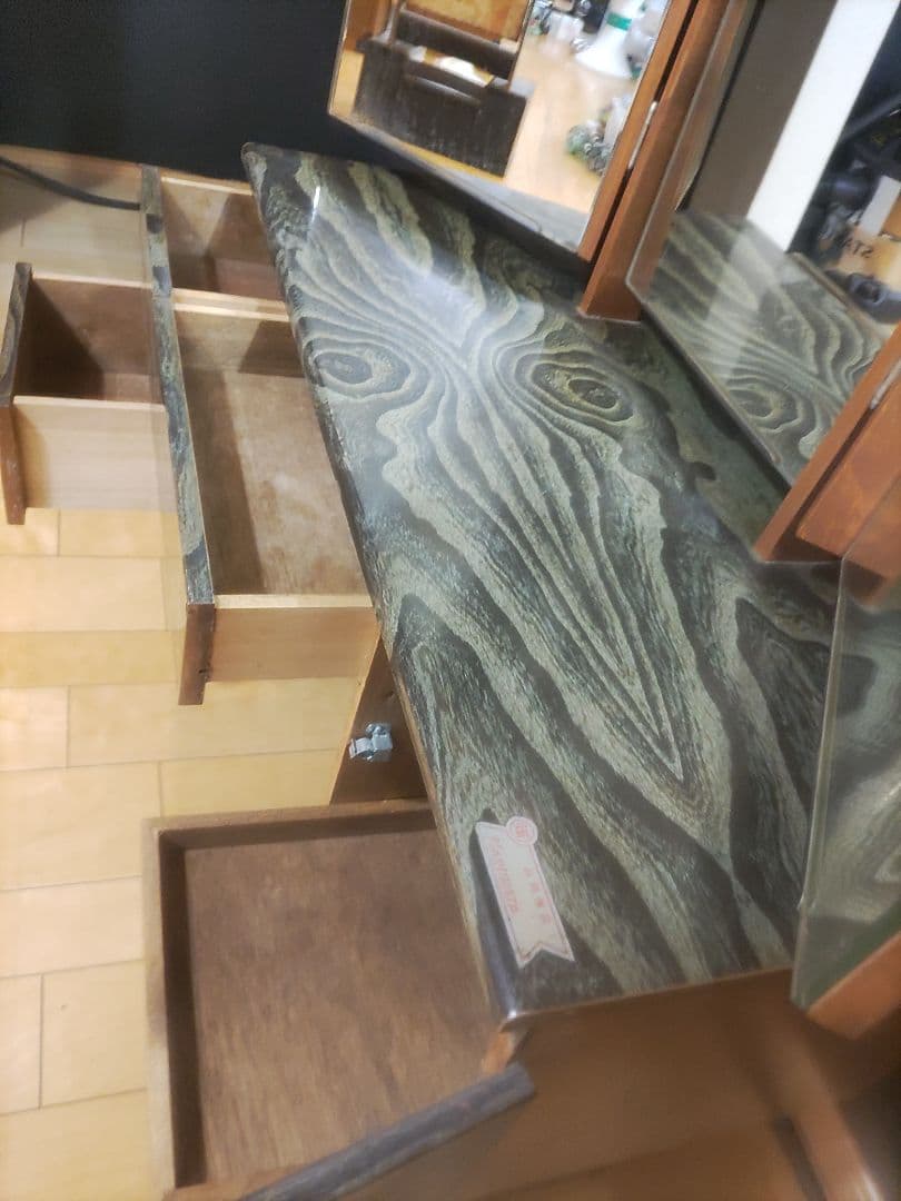 アンティーク　骨董品　三面鏡　鏡台