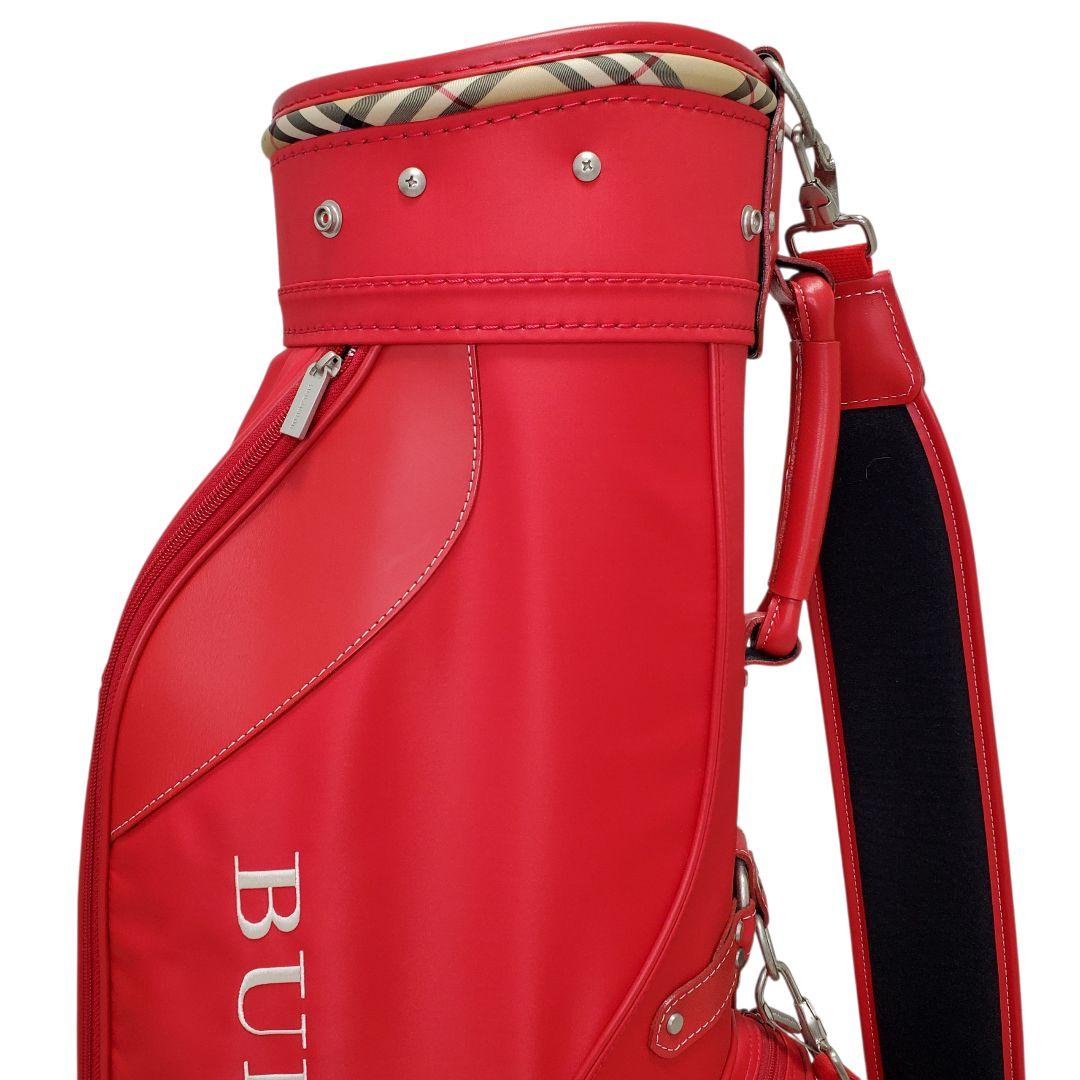 希少 BURBERRY キャディバッグ レッド
