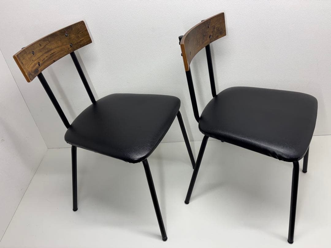 ニトリ NITORI ダイニングチェア 2脚セット DC STAIN MBR