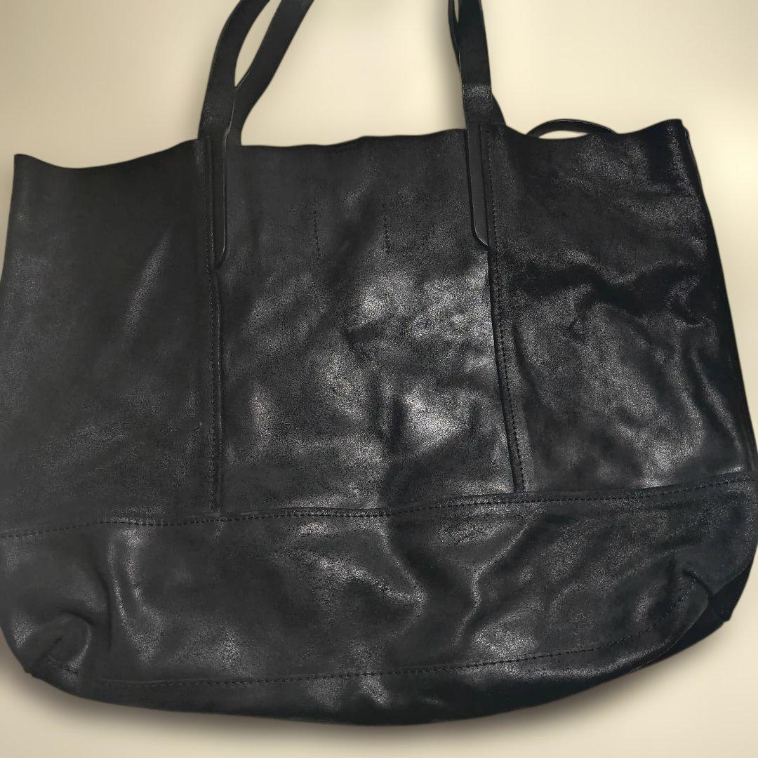 DIESEL ブラック トートバッグ ポーチ付き