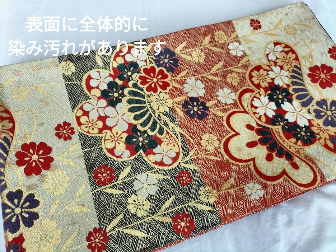 クリーニング済み　七五三　7歳　ハーフ成人式　着物　四つ身　ピンク　古典柄　糸車