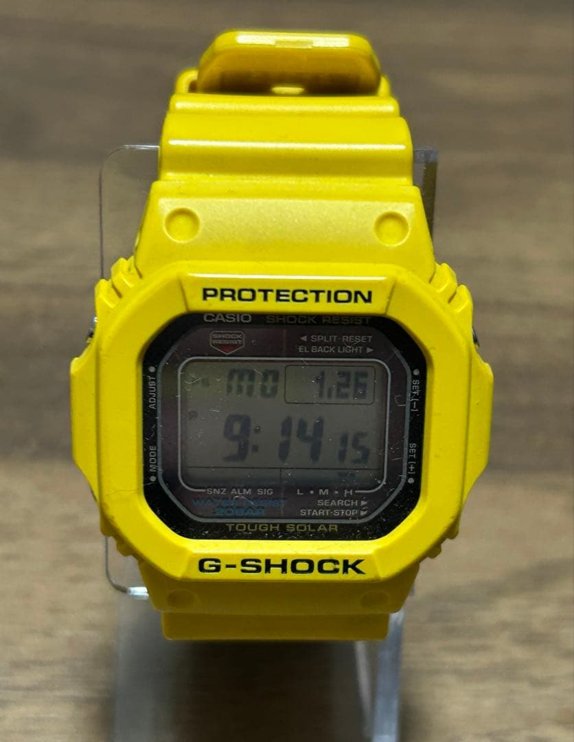 【美品】G-SHOCK G-5600A-9JFイエロー ソーラー
