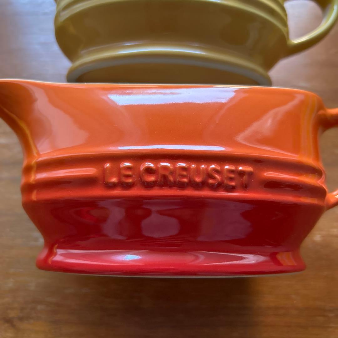 【未使用】ルクルーゼ グレービーボート　マルチオーバルプレート　4点