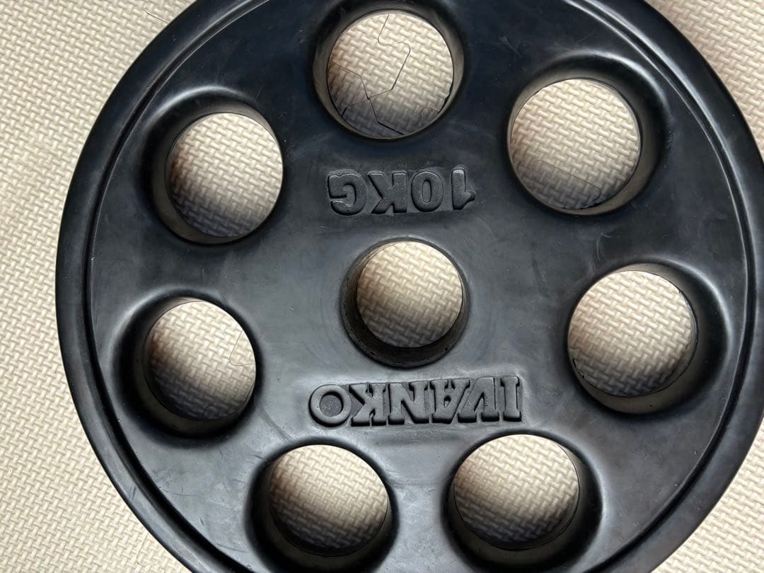 IVANKO(イヴァンコ) オリンピックラバープレート 10kg 2枚